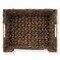 Casafield Set of 2 Water Hyacinth Seagrass Pantry Baskets with Handles, Chalkboard Labels, and Marker, Wide Woven Storage Bin Organizers for Kitchen